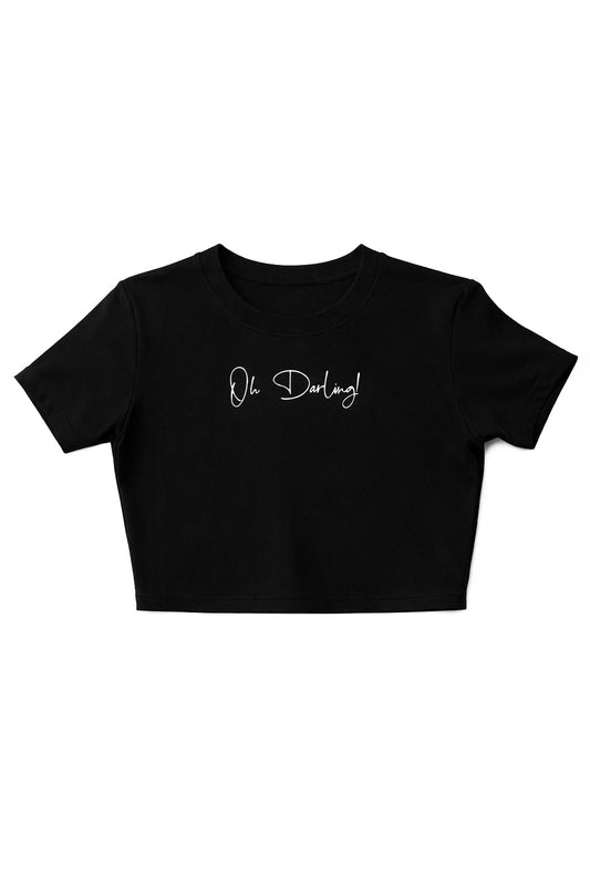 Contour Crop Top - Black