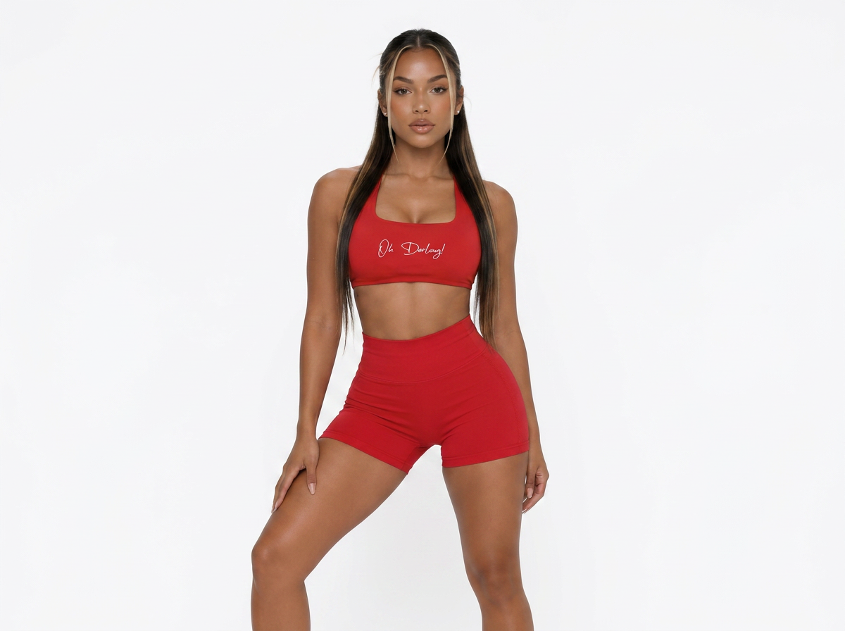 Explosive Power Sports Bra — Red
